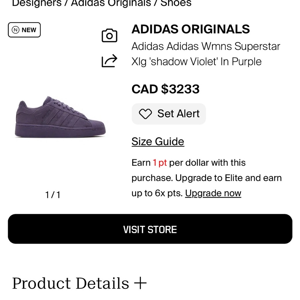 Adidas Superstar XLG Shadow Violet